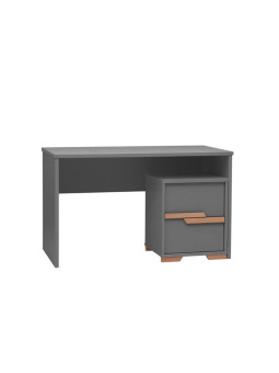 Children's Desk in grey MDF with Chest of Drawers - Snap Collection