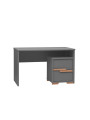 Children's Desk in grey MDF with Chest of Drawers - Snap Collection