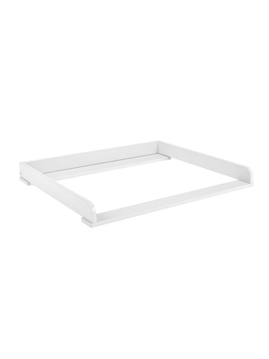 Children's Changing Unit in white or grey MDF and Beech wood - Snap Collection