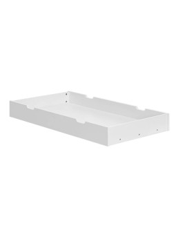 Cot Bed Drawer for Cot 120x60 or Bed 140x70 in white or grey MDF and Beech wood - Snap Collection