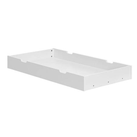Cot Bed Drawer for Cot 120x60 or Bed 140x70 in white or grey MDF and Beech wood - Snap Collection