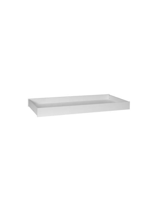 Cassettone per Letto Singolo 90x200 per la Cameretta dei Bambini in MDF bianco o grigio - Collezione Snap