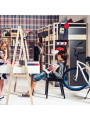 Bunk Bed for Children and Teenagers in pine natural wood Spot Young collection by VOX