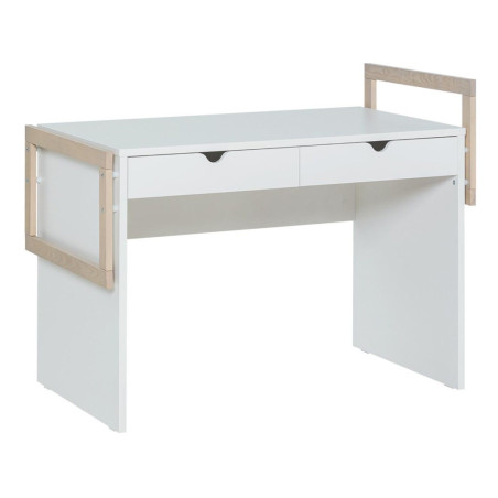 Scrivania per bambini e ragazzi in legno naturale e bianco - collezione Stige di VOX