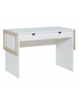 Desk 120 for Children and Teenagers in natural and white wood Stige collection by VOX