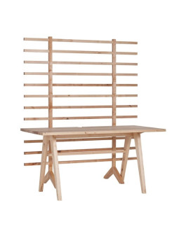 Scrivania per bambini e ragazzi in legno massello di betulla naturale oliato - con parete attrezzata - Wiktoria Lenart per VOX