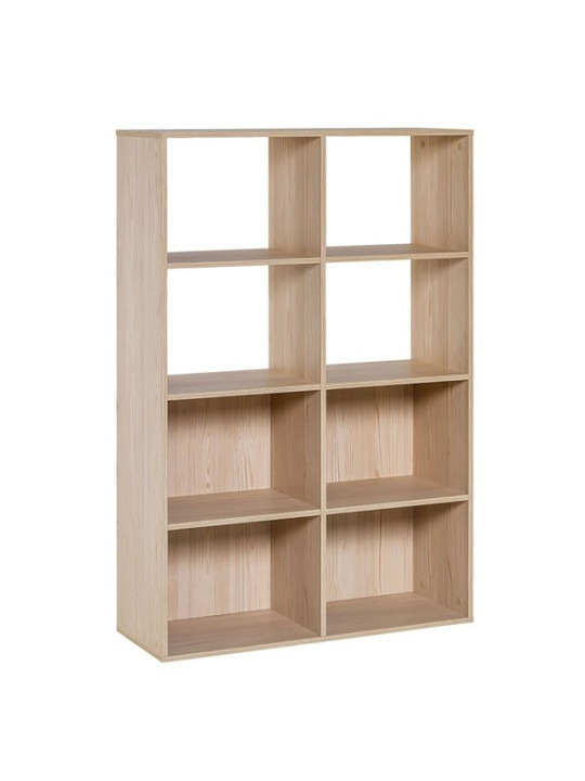 Modular bookcase for Children and Teenagers in natural or blue or pistachio wood Stige collection by VOX