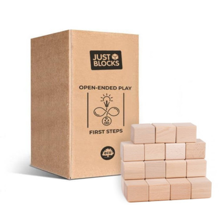 Just Blocks - Baby Pack - Blocks Bricks Wooden Cubes Construction Game Toys Children
