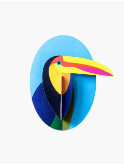 Decorazione da Parete in Cartoncino - Tucano