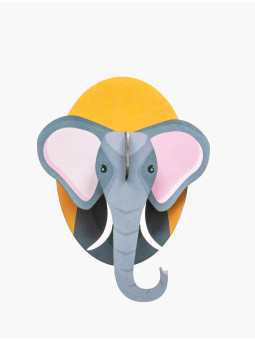 Cardboard Wall 3D Puzzle Decoration - Elephant