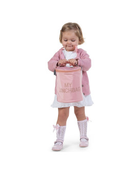 Thermal lunch bag for children in Nylon by Childhome - Dimensions: 18 x 18 x 22 cm - Zip closure, Top handle, internal elastics