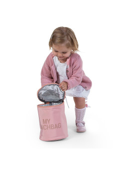 Thermal lunch bag for children in Nylon by Childhome - Dimensions: 18 x 18 x 22 cm - Zip closure, Top handle, internal elastics