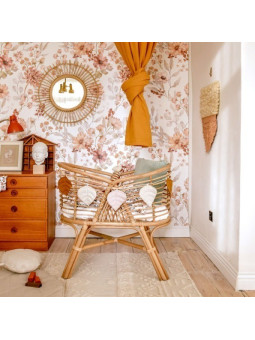Wallpaper for Children's Room Autumn Meadow White by Dekornik