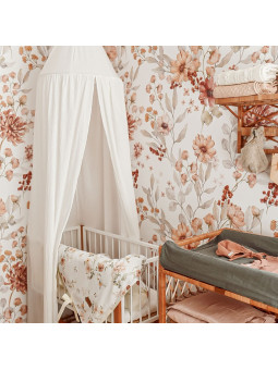 Wallpaper for Children's Room Autumn Meadow White by Dekornik