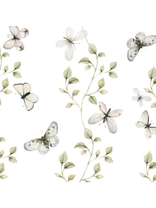 Wallpaper for Children's Bedroom Butterflies Having Fun by Dekornik