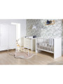Cassettiera per Bambini in MDF bianco con 3 cassetti - Dimensioni: 100 x 75 x 89 cm - Disponibile fasciatoio removibile
