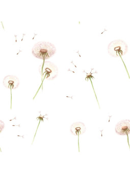 Carta da Parati Tappezzeria per Cameretta dei Bambini Dandelions by Dekornik