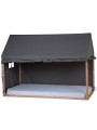 Cover in 100% cotone riciclato antracite per struttura lettino 90x200 per bambini Childhome