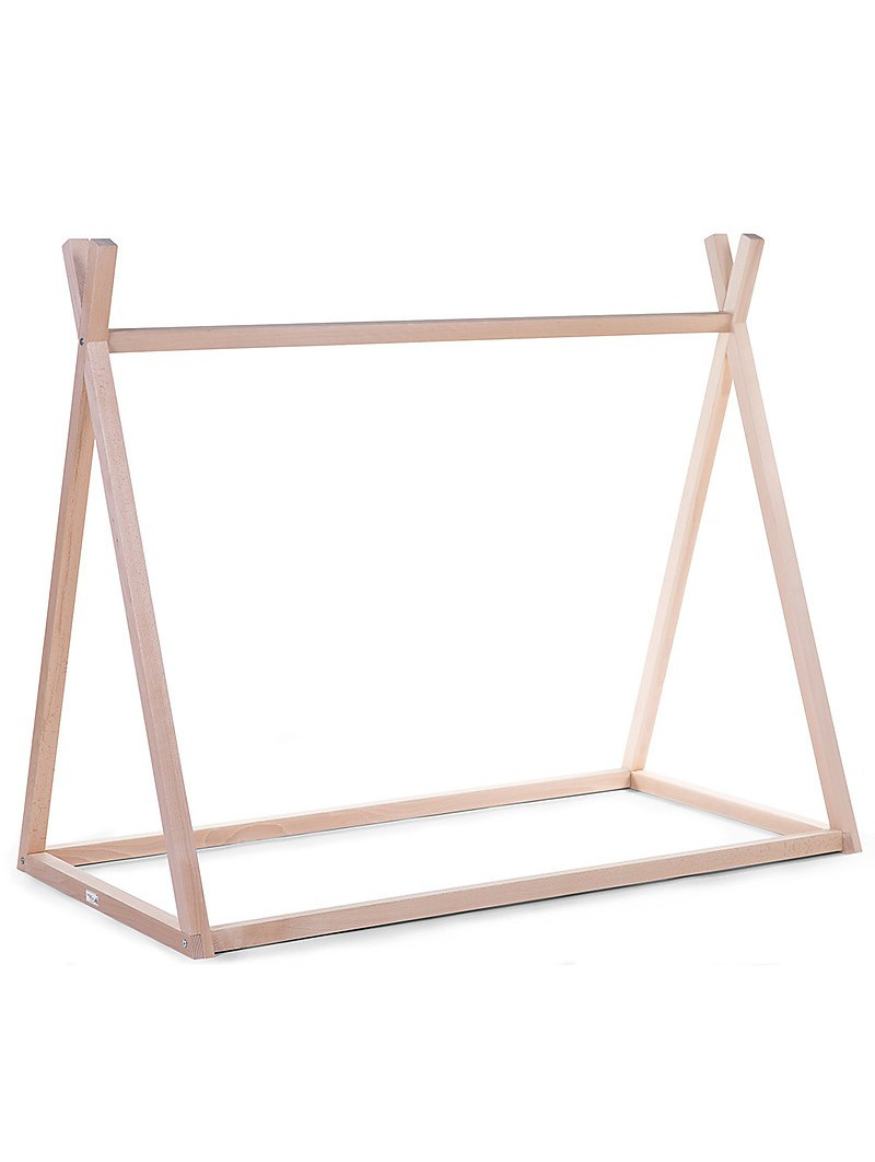 Montessori bed frame for children 3+ in solid beech wood by Childhome - Mattress size 90x200 cm