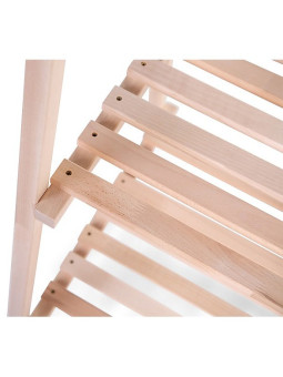 Montessori wardrobe for children in solid natural beech wood with 3 shelves - Tipi by Childhome
