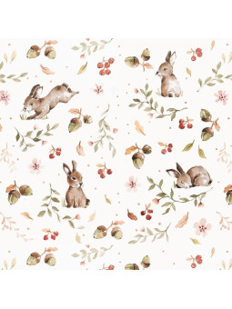 Wallpaper for Children's Bedroom Happy Rabbits by Dekornik