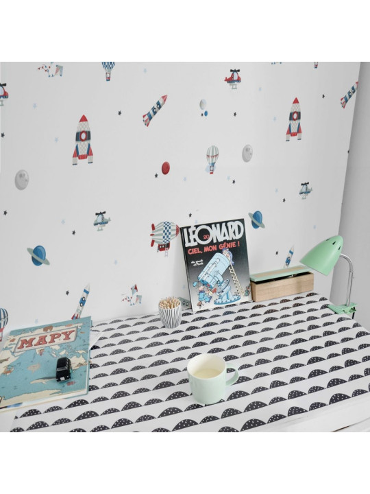 Wallpaper for Children's Bedroom Life in The Sky by Dekornik