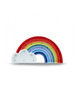 Wooden glitter Rainbow Lamp