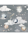 Carta da Parati Tappezzeria per Cameretta dei Bambini Magic Planets by Dekornik