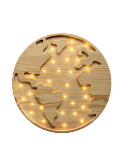 Lampada in legno naturale...