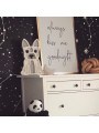 Lamp for the Children's Bedroom in solid FSC pine wood in the shape of a Globe - Dimensions: 40x26x5,5 cm - LED warm white light