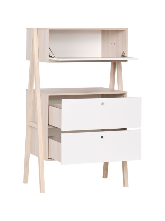 3-drawer chest of drawers for children's bedroom in acacia wood