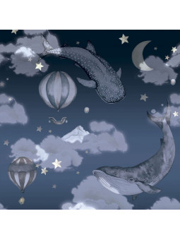 Wallpaper for Children's Bedroom Night Night by Dekornik