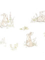 Carta da Parati Tappezzeria per Cameretta dei Bambini Rabbit Day Classic by Dekornik