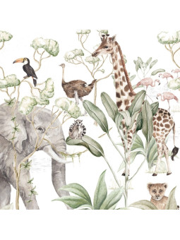 Wallpaper for Children's Bedroom Savanna Adventure by Dekornik