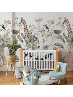 Wallpaper for Children's Bedroom Savanna Adventure by Dekornik