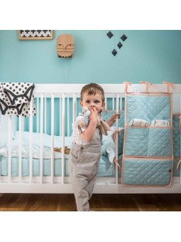 Culla per neonati trasformabile in lettino montessoriano per bambini 70x140 in legno bianco collezione Maxim di VOX