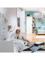 Children's wardrobe 1 door in white wood Maxim collection by VOX