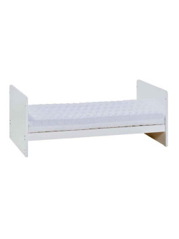 Culla per neonati trasformabile in lettino montessoriano per bambini 70x140 in legno bianco collezione Maxim di VOX