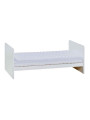 Culla per neonati trasformabile in lettino montessoriano per bambini 70x140 in legno bianco collezione Maxim di VOX