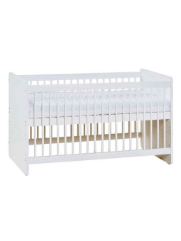 Culla per neonati trasformabile in lettino montessoriano per bambini 70x140 in legno bianco collezione Maxim di VOX