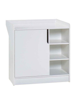 Baby changing unit with storage in white wood Maxim collection by VOX