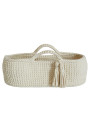Moses basket Cradle Baby Basket Baby basket crochet in Oeko-Tex cotton - Happy Moses