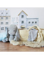 Moses basket Cradle Baby Basket Baby basket crochet in Oeko-Tex cotton - Happy Moses