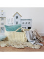 Moses basket Cradle Baby Basket Baby basket crochet in Oeko-Tex cotton - Happy Moses