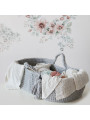 Cestino Mosè Culla Baby Basket Cesta Portabebè uncinetto in cotone Oeko-Tex - Happy Moses