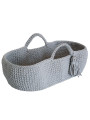Cestino Mosè Culla Baby Basket Cesta Portabebè uncinetto in cotone Oeko-Tex - Happy Moses