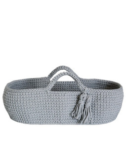 Moses Baby Basket Cradle Crochet in Oeko-Tex cotton - Happy Moses