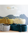 Moses basket Cradle Baby Basket Baby basket crochet in Oeko-Tex cotton - Happy Moses