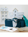 Moses basket Cradle Baby Basket Baby basket crochet in Oeko-Tex cotton - Happy Moses