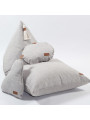Cuscino per bambini a forma di mela beige - Materiale: 100% Poliestere - Dimensioni: 30x35cm